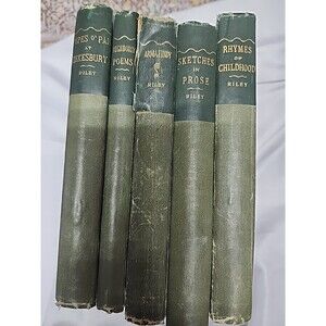 Five Volumes Of The Poems Of Algernon Charles Swinburne
